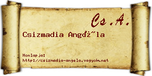 Csizmadia Angéla névjegykártya